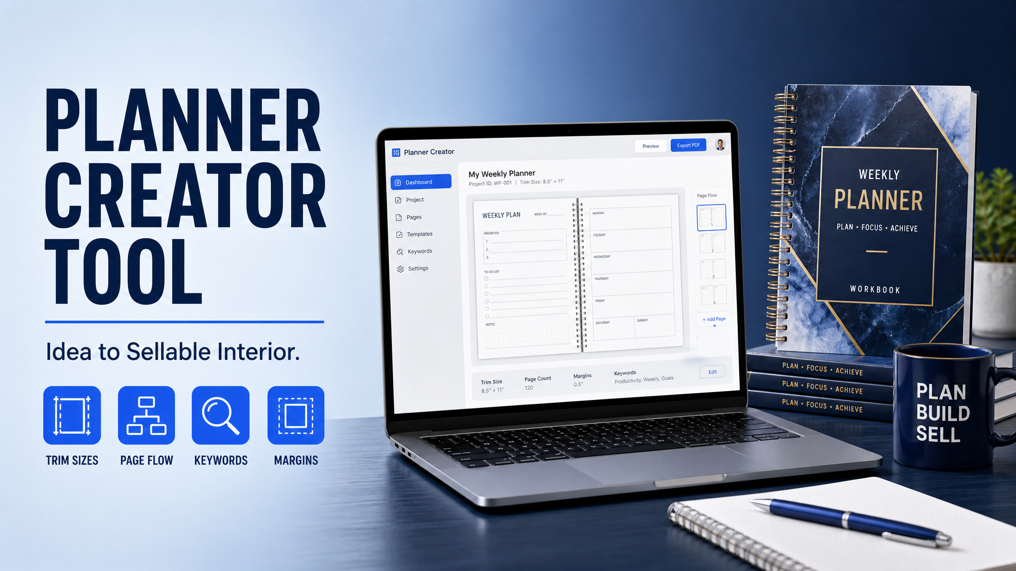 Planner Creator Tool for KDP Workbooks