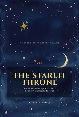 Fantasy book cover template — Starlit Throne