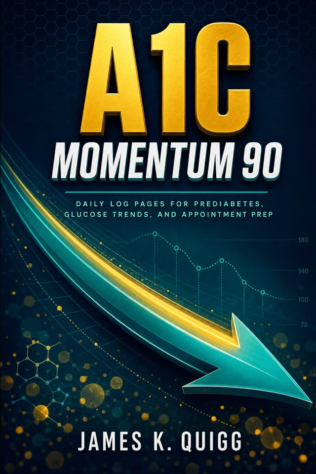 A1C Momentum 90 — real book cover generated by KDP Builder