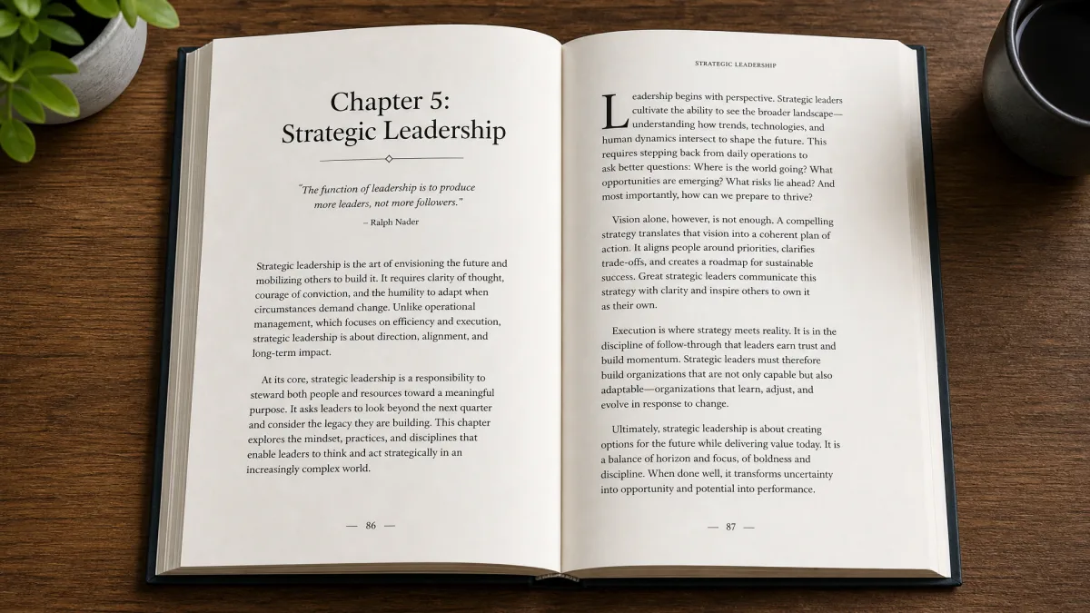 Nonfiction interior spread sample
