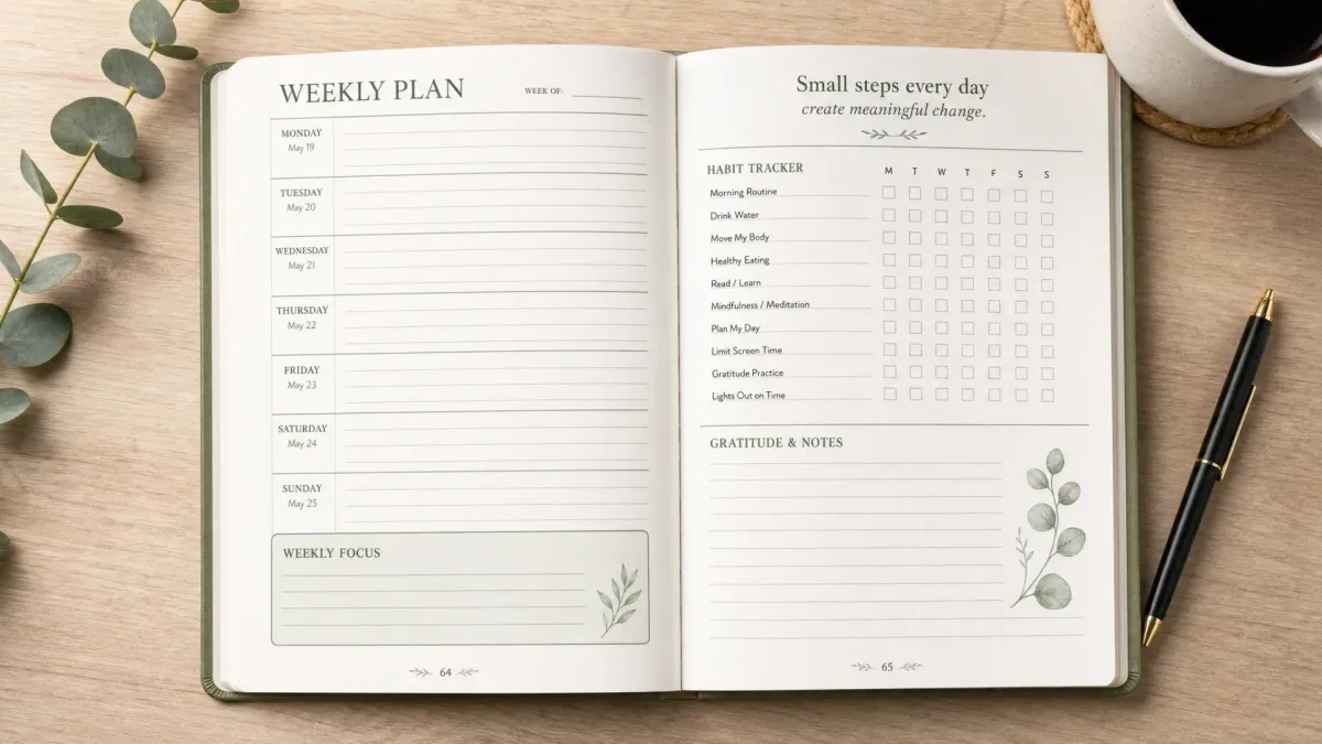 Guided journal interior layout sample