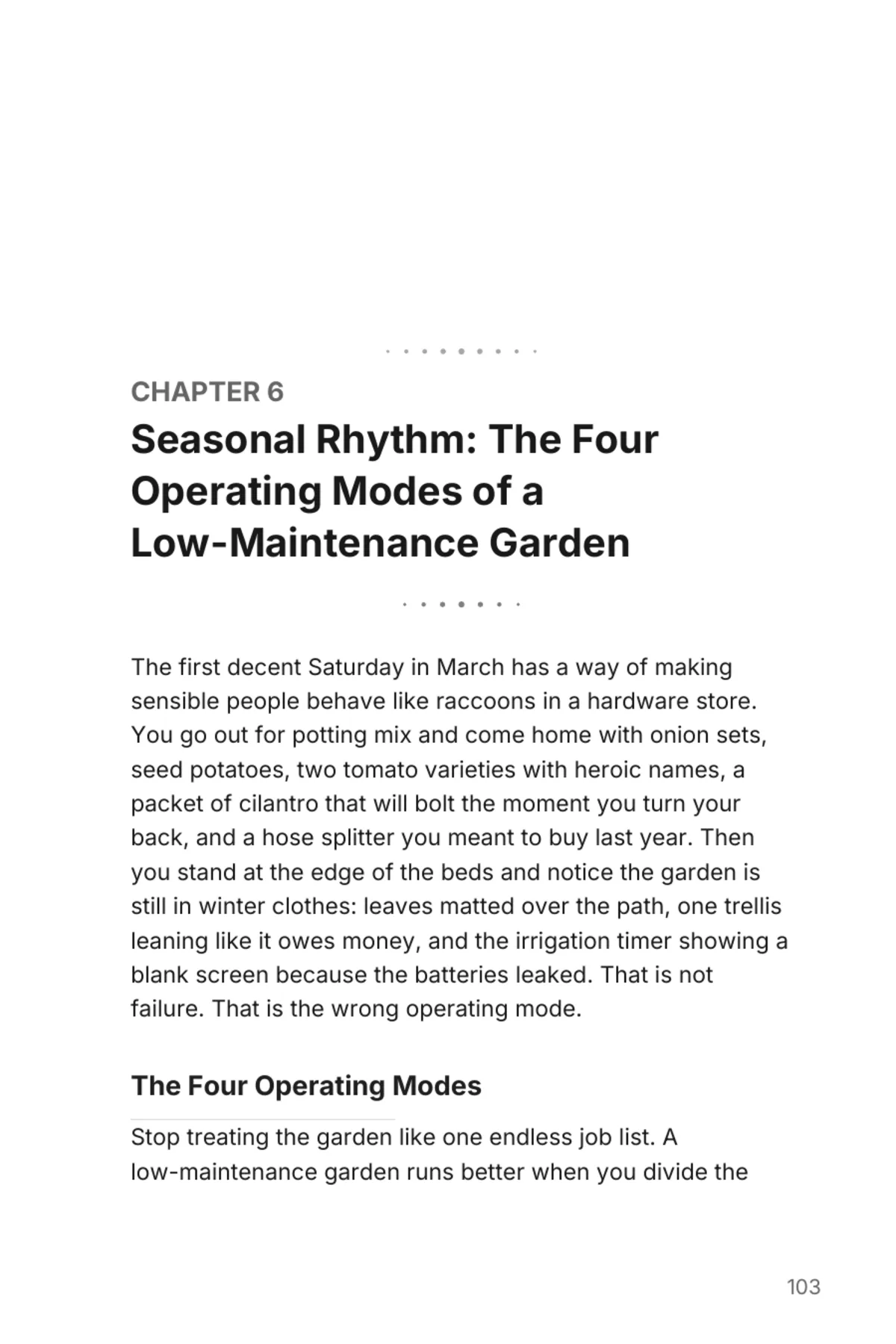 The Weekend Gardener's Handbook — actual interior page